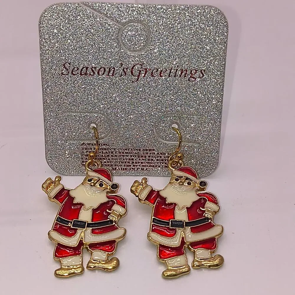 C 4 santa claus earrings with